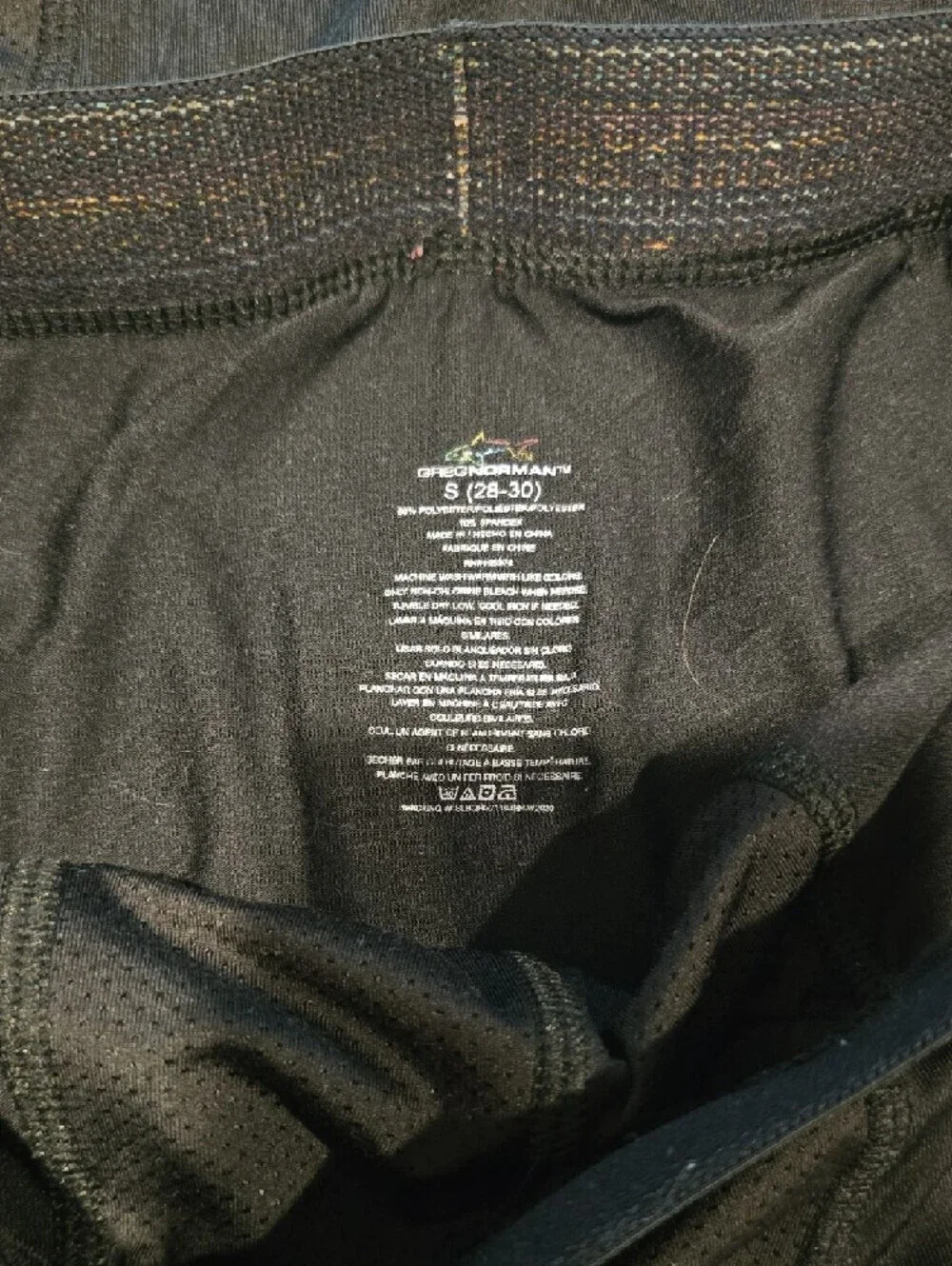 Greg Norman Men's Performance Boxer Briefs Black 2 Pack Size Small (28-30)